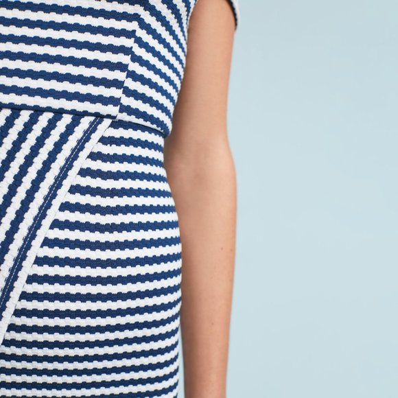 HTF Anthropologie Flamenco Off-The-Shoulder Striped Dress - Picture 6 of 6